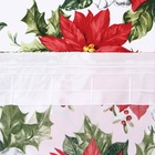 Комплект штор для кухни с подхватами «Доляна. Рождественские цветы», 2 шт., белые, 145×180 см - Фото 8