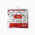 Комплект штор для кухни с подхватами «Доляна. Рождественские цветы», 2 шт., белые, 145×180 см - Фото 9