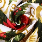 Комплект штор для кухни с подхватами «Доляна. Праздничные украшения», 2 шт., белые, 145×180 см - Фото 4