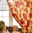 Комплект штор для кухни с подхватами «Доляна. Новогодние украшения», 2 шт., жёлтые, 145×180 см - Фото 6