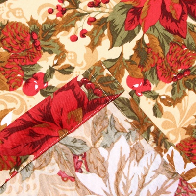 Комплект штор Доляна «Новогодние украшения» 145×180 см - 2штуки. с подхватами, 100% п/э, 140 г/м²