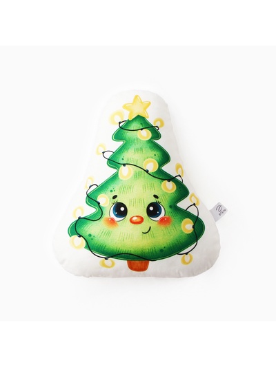 Подушка "Этель" "Милая ёлочка" 32х38 см, 100 п/э, велюр