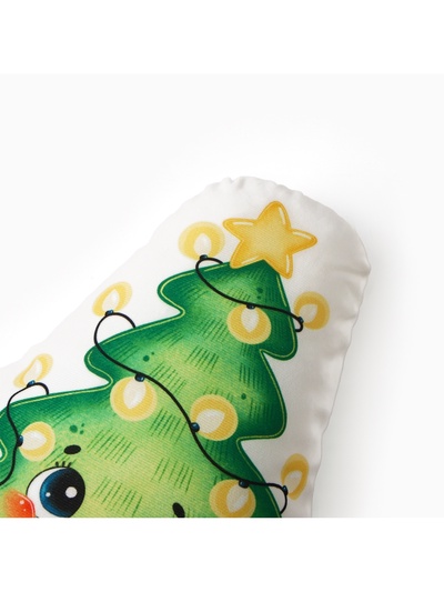 Подушка "Этель" "Милая ёлочка" 32х38 см, 100 п/э, велюр