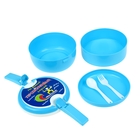 Ланч-бокс двухэтажный "На всякий прожорливый случай", 13 х 13 см - Фото 4