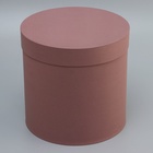 Коробка подарочная круглая "Шоколадный"23*23*23см - фото 25833803