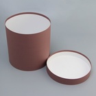 Коробка подарочная круглая "Шоколадный"23*23*23см - фото 25833804