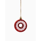 Ёлочные игрушки 2 шт. «Пончик с полоской» 7×6, красный 10514152