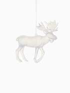 Ёлочная игрушка «Зимнее волшебство. Олень перелив», 12×11.5 см, белый - Фото 4