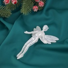 Ёлочная игрушка «Зимнее волшебство. Феечка» пластик, 13×8, белый - Фото 2