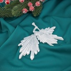 Ёлочная игрушка «Зимнее волшебство. Девушка с дудкой», 16×11, белый - Фото 2