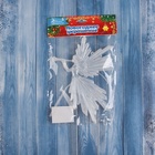 Ёлочная игрушка «Зимнее волшебство. Девушка с дудкой», 16×11, белый - Фото 3