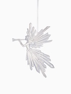 Ёлочная игрушка «Зимнее волшебство. Девушка с дудкой», 16×11, белый - Фото 5