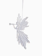 Ёлочная игрушка «Зимнее волшебство. Девушка с дудкой», 16×11, белый - Фото 6