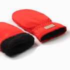 Варежки женские меховые MIST, размер 26 см, красные - Фото 6