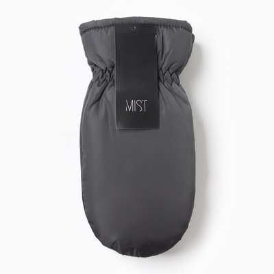 Варежки женские MIST, с меховым утеплителем, размер 26 см, серые