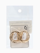 Серьги с жемчугом «Бусина», двойной круг, цвет золото - Фото 6