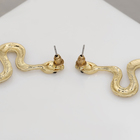 Серьги металл «Змея» пламенное желание мини, цвет белый в золоте - Фото 4