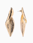Серьги металл «Богема», скрученный листок, цвет золото - Фото 1