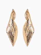 Серьги металл «Богема», скрученный листок, цвет золото - Фото 3