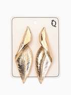 Серьги металл «Богема», скрученный листок, цвет золото - Фото 4