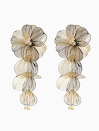 Серьги висячие «Цветок», каталея, цвет золото, 10 см - Фото 3