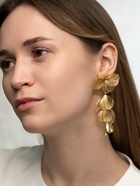 Серьги висячие «Цветок», каталея, цвет золото, 10 см - Фото 2