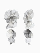 Серьги висячие «Цветок» каталея, цвет серебро, 10 см - Фото 1