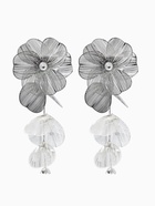 Серьги висячие «Цветок» каталея, цвет серебро, 10 см - Фото 3