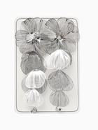 Серьги висячие «Цветок» каталея, цвет серебро, 10 см - Фото 4