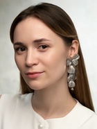 Серьги висячие «Цветок», каталея, цвет серебро, 10 см - Фото 2