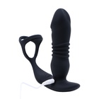 Вибромассажер простаты с эрекционным кольцом, фрикции, APP, 12 режимов, черный - Фото 3