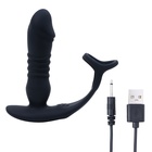 Вибромассажер простаты с эрекционным кольцом, фрикции, APP, 12 режимов, черный - Фото 9