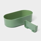 Ланч - бокс для еды двухуровневый с крышкой «Милитари», 17.5×9.2×6 см, 430 мл, 270 мл, столовые приборы, пластик, зелёный - Фото 6