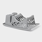 Сушилка для посуды, 32.5×19×11 см, серая - Фото 4