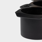 Форма для льда Доляна «Цилиндр стакан», силикон, 21×4.5×9 см, 3 ячейки (5.5×4.5 см), чёрная - Фото 5