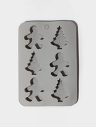 Форма для выпечки новогодняя Доляна «Новогодние пряники», силикон, 6 ячеек, 25.5×17.5×2.5 см, серая - Фото 4