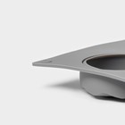 Форма для выпечки и муссовых десертов KONFINETTA «Шарм», силикон, 29.5×17.2 см, 12 ячеек (5×2.2 см), серая - Фото 5