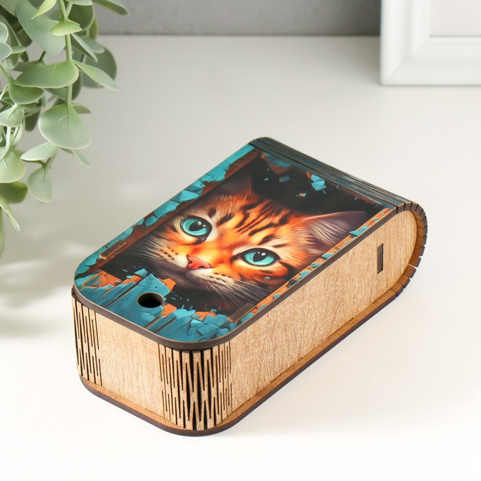 

Шкатулка "Котик" 13х7х4 см