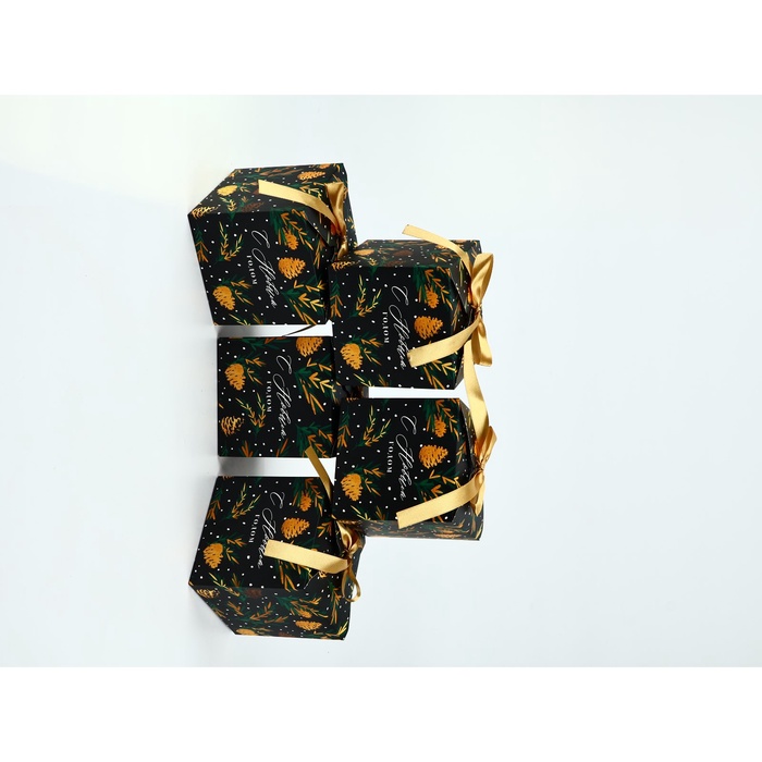 Набор подарочных коробок, 5 шт «Зимняя сказка», 12 х 12 х 12 см - Фото 1