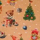 Пакет подарочный новогодний ламинированный «Зверята», 32×26×12 см - Фото 3