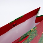 Пакет подарочный новогодний ламинированный «Счастливого Нового года», 33×42.5×10 см - Фото 5