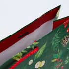 Пакет подарочный новогодний ламинированный «Веточки», 33×42.5×10 см - Фото 2