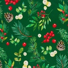 Пакет подарочный новогодний ламинированный «Веточки», 33×42.5×10 см - Фото 4