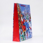 Пакет подарочный новогодний ламинированный «Со снегурочкой», 33×42.5×10 см - Фото 3