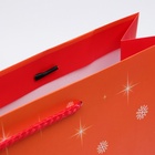 Пакет новогодний подарочный ламинированный «Змейки с подарками», 33×42.5×10 см - Фото 2