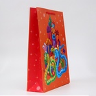 Пакет новогодний подарочный ламинированный «Змейки с подарками», 33×42.5×10 см - Фото 3