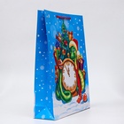 Пакет новогодний подарочный ламинированный «Куранты», упаковка, 33×42.5×10 см - Фото 3