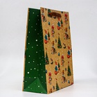 Пакет подарочный новогодний ламинированный «Зверята», 33×42.5×15 см - Фото 3