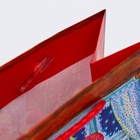 Пакет подарочный новогодний ламинированный «Дед мороз у ёлки», 11.5×14.5×6.5 см - Фото 4