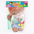 Сортер деревянный «Мишка» с помпонами и пинцетом, 15×21 см - Фото 7